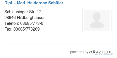 Dipl med heiderose schueler