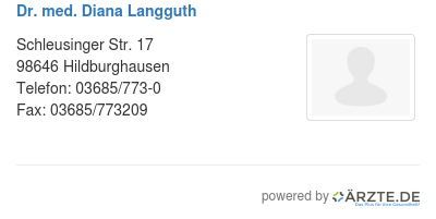 Dr med diana langguth