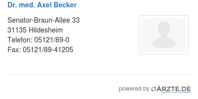 Dr med axel becker 436754