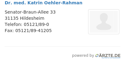 Dr med katrin oehler rahman