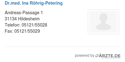 Dr med ina roehrig petering