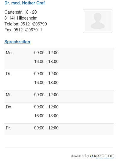 Dr med notker graf