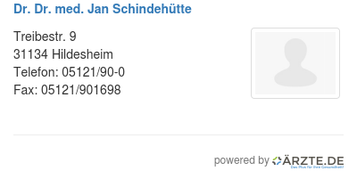Dr dr med jan schindehuette