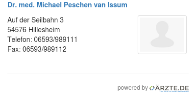 Dr med michael peschen van issum