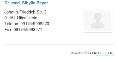 Dr med sibylle beyer