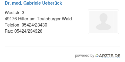 Dr med gabriele ueberueck