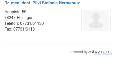 Dr med dent pilvi stefanie hermanutz
