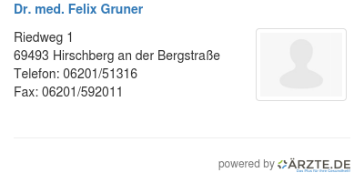 Dr med felix gruner