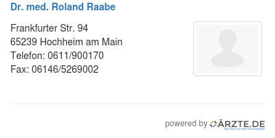 Dr med roland raabe