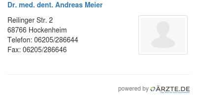 Dr med dent andreas meier 254742