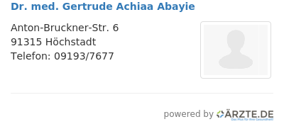 Dr med gertrude achiaa abayie