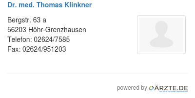 Dr med thomas klinkner