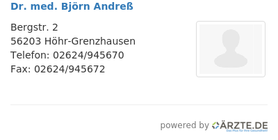 Dr med bjoern andress 651774