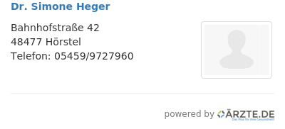 Dr simone heger