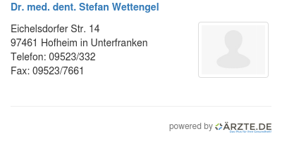 Dr med dent stefan wettengel