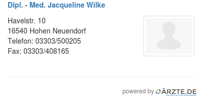 Dipl med jacqueline wilke