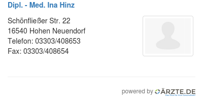 Dipl med ina hinz