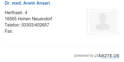 Dr med arwin ansari
