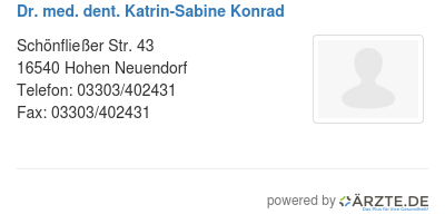 Dr med dent katrin sabine konrad