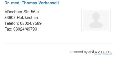 Dr med thomas verhasselt