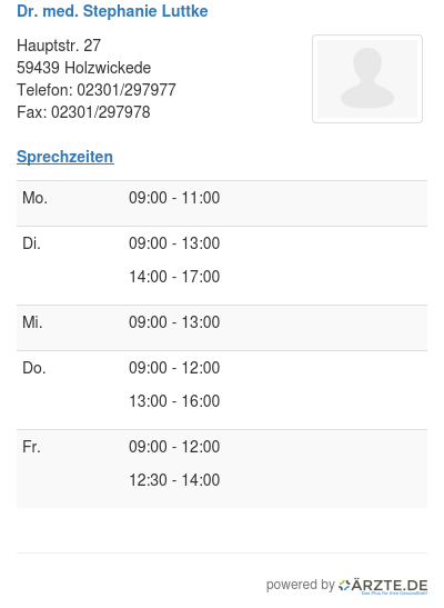 Dr med stephanie luttke