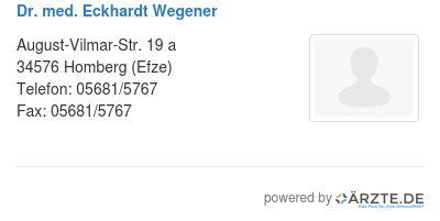 Dr med eckhardt wegener