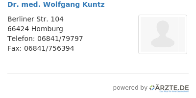 Dr med wolfgang kuntz