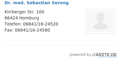Dr med sebastian serong