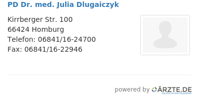 Pd dr med julia dlugaiczyk