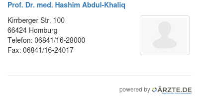 Prof dr med hashim abdul khaliq