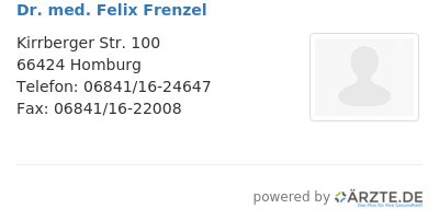 Dr med felix frenzel