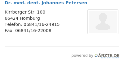 Dr med dent johannes petersen