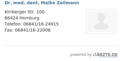 Dr med dent maike zeilmann