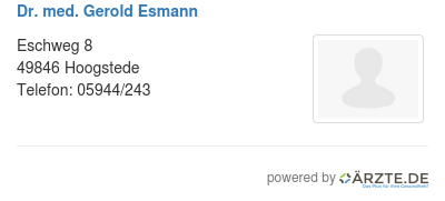Dr med gerold esmann