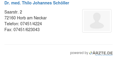 Dr med thilo johannes schoeller