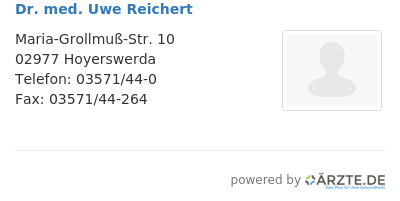 Dr med uwe reichert