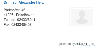 Dr med alexander herz