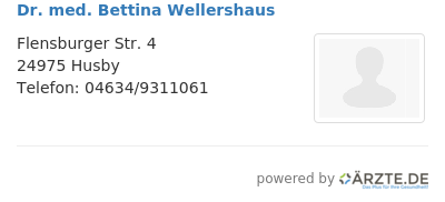 Dr med bettina wellershaus