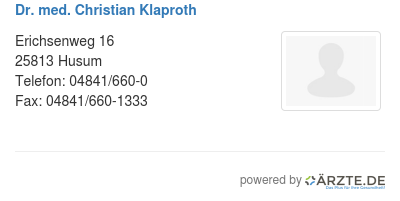 Dr med christian klaproth 581512