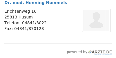 Dr med henning nommels