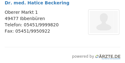 Dr med hatice beckering