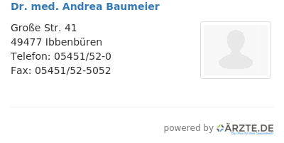 Dr med andrea baumeier
