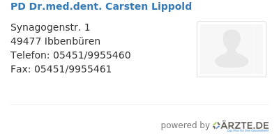 Pd dr med dent carsten lippold