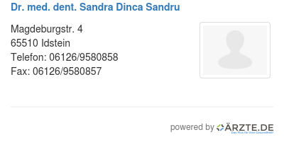 Dr med dent sandra dinca sandru