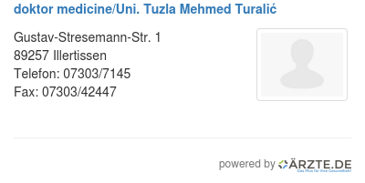 Doktor medicine uni tuzla mehmed turalic