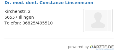 Dr med dent constanze linsenmann