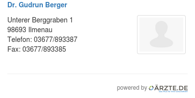 Dr gudrun berger