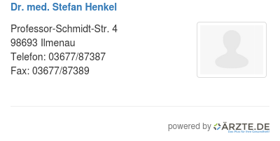 Dr med stefan henkel