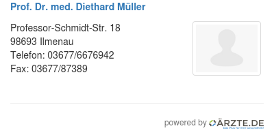 Prof dr med diethard mueller