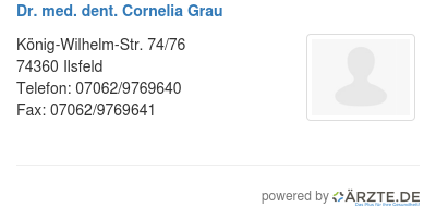 Dr med dent cornelia grau